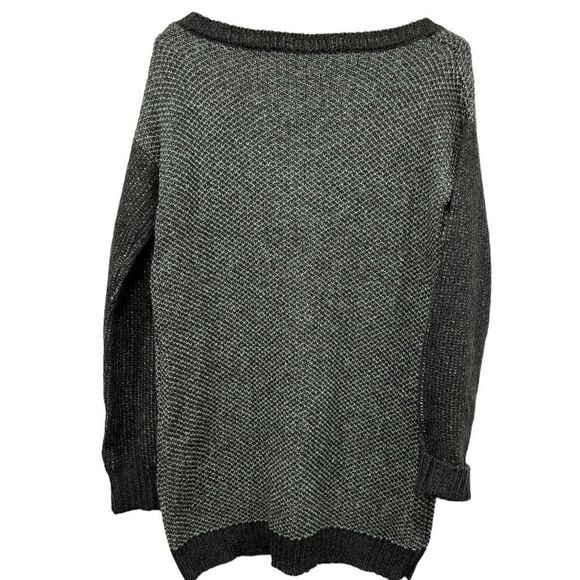 BCBGeneration Sweater Dress Tunic Wool Blend Size M / L Gray NWT Scoop Neck - Picture 5 of 9